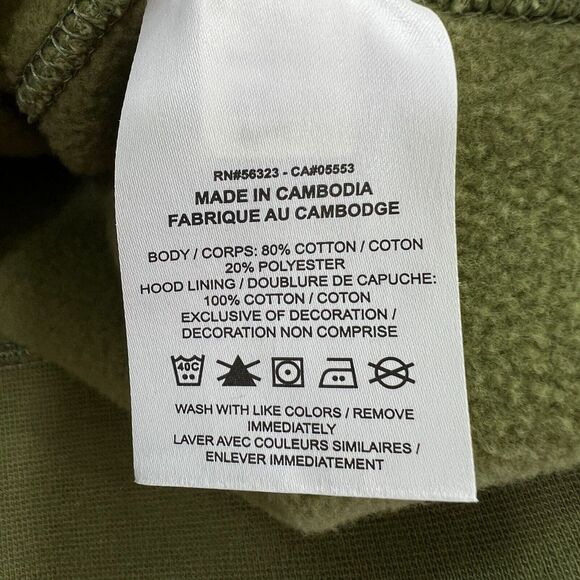 Nike Sportswear Club Fleece‎ Allover Print Mens Large Pullover Hoodie Green - Picture 5 of 11